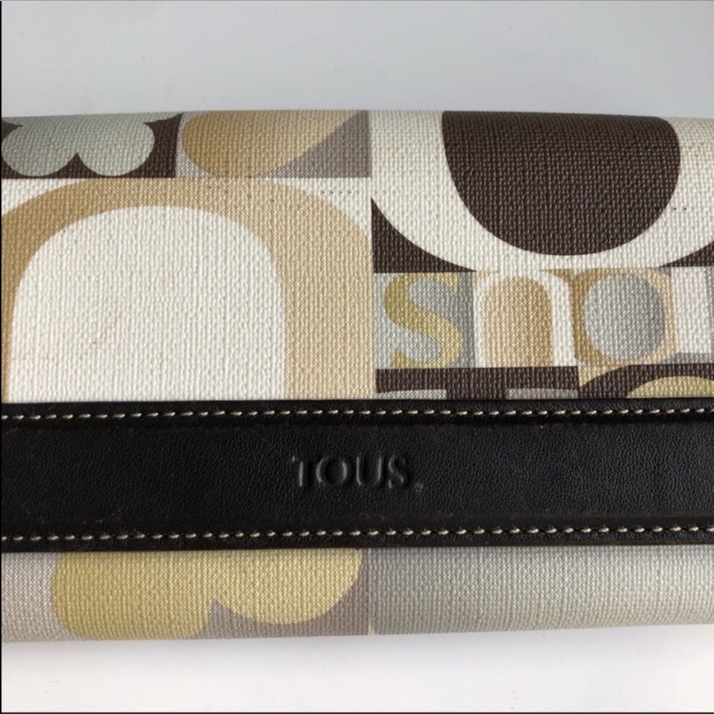 Tous Brown Multi-Colored Large Wallet - image 4